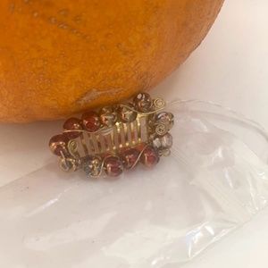 Children's Small Red Handmade Hair Comb